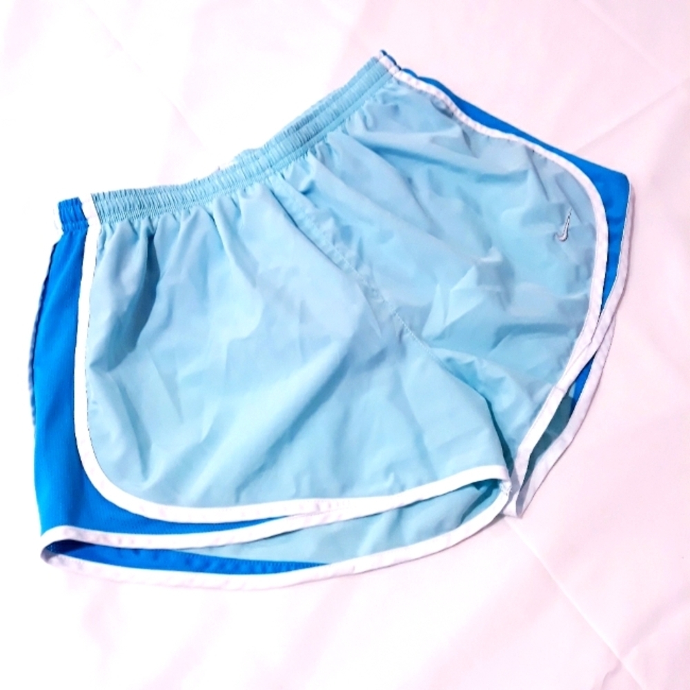 Nike Dri_Fit Running Light Blue Women's Athletic Shorts Size Large